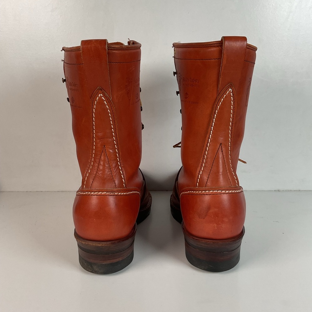 Wesco for Hall’s Safety Linesman Boots 8.5 D Job Master Old Logo West Coast - Picture 12 of 16